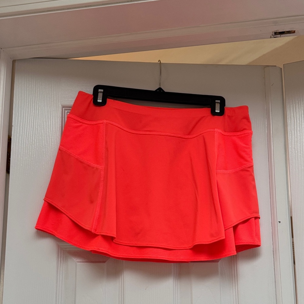 Athleta Neon Coral Athletic Skort